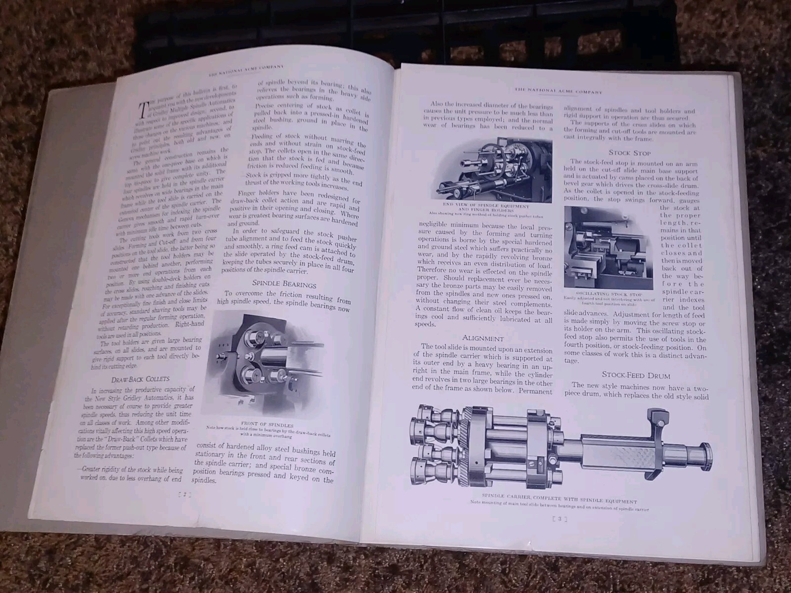 NATIONAL ACME Catalog GRIDLEY AUTOMATIC Model G Multiple Spindle Screw Machines!