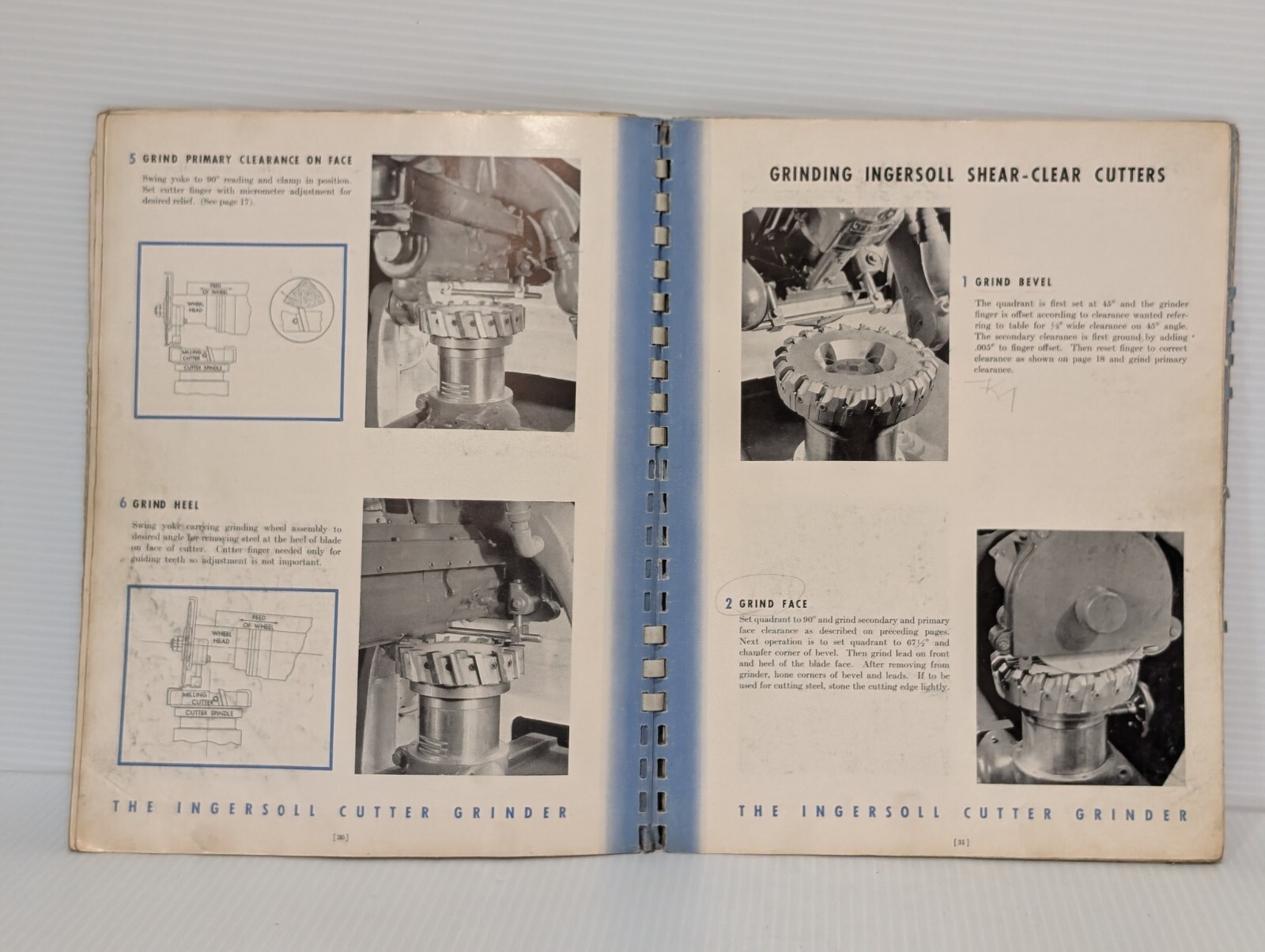 Ingersoll Cutter Grinder Catalog, Milling Machine Reference Material, GT-11