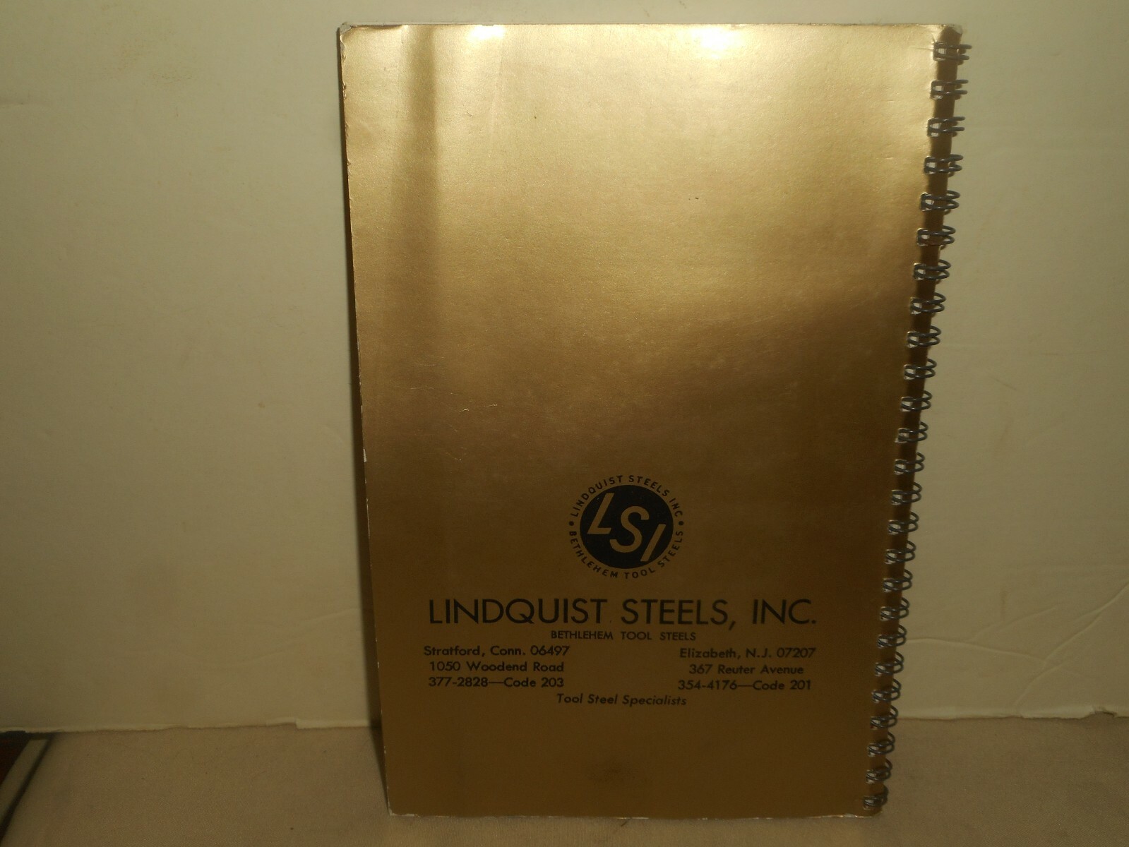 BETHLEHEM STEEL Tool Steel Mill Depot Stock List 1973 Salesman Catalog Data Spec
