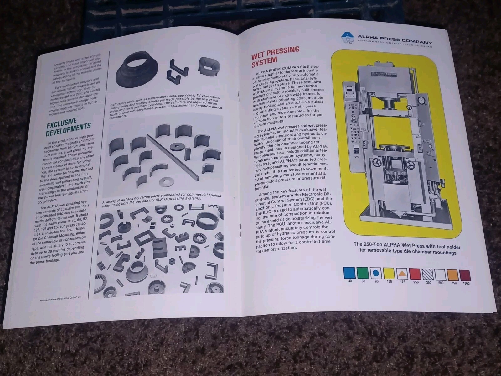 Vtg ALPHA PRESS COMPANY SALES CATALOG Machinist Tools 3 BOOK/FLYER LOT SET