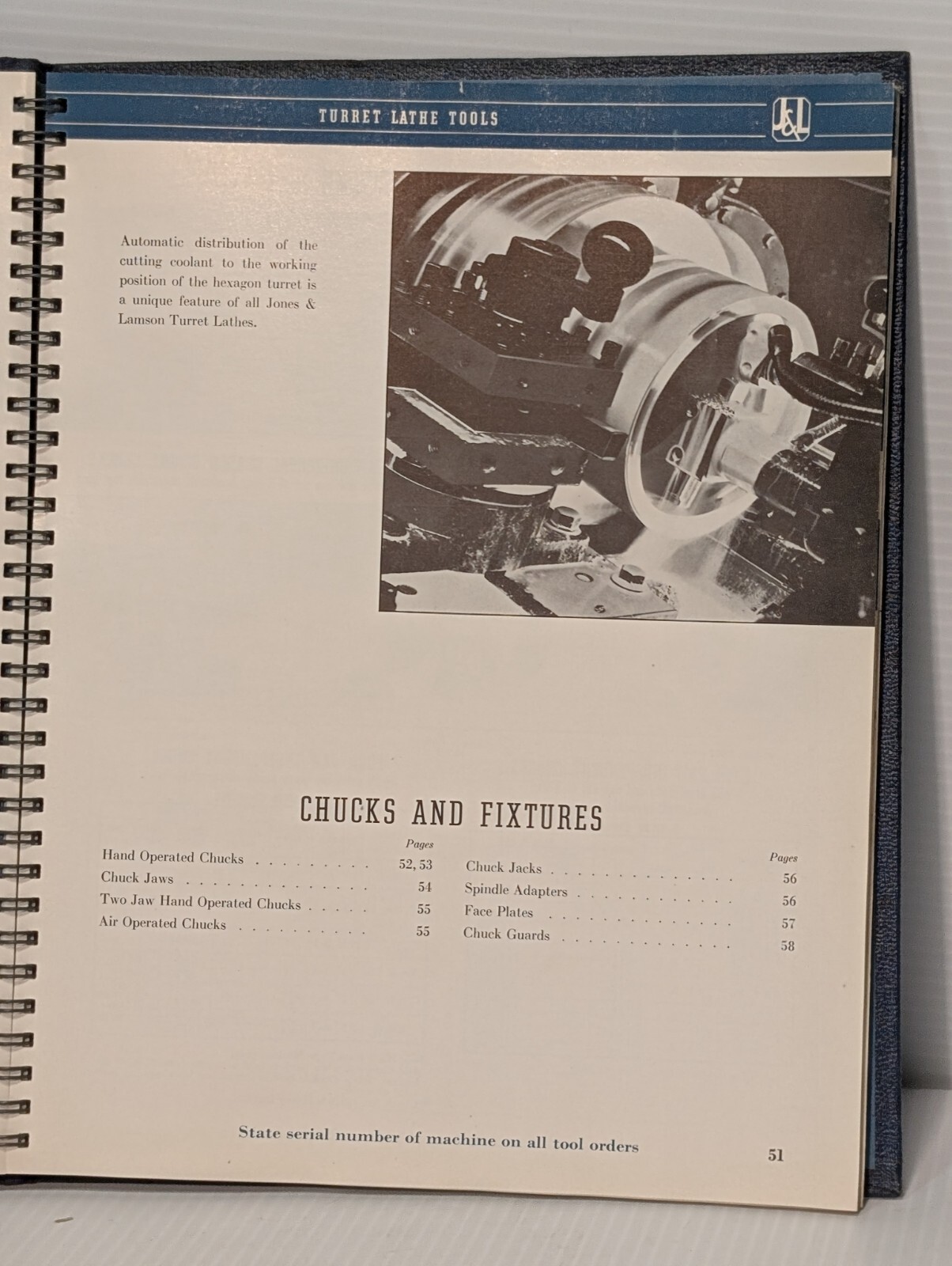Vintage Jones & Lamson Turret Lathes Machine Tools Manual Handbook Hard Copy