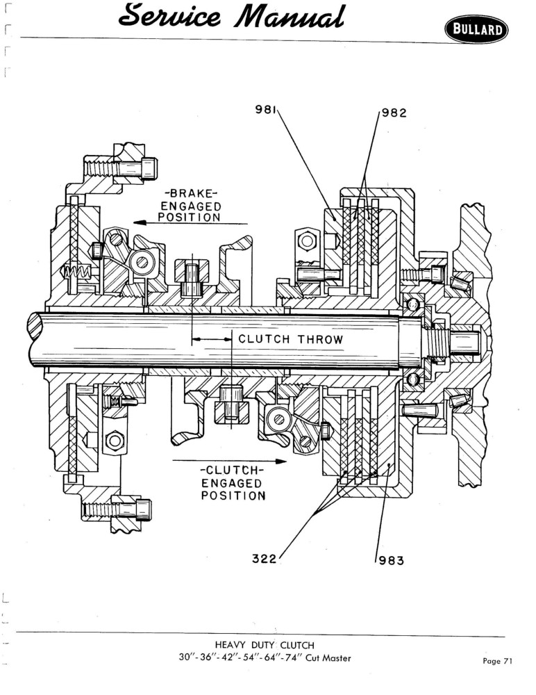 Bullard Cut-Master Vertical Turret Lathe VTL Operation Service Parts Manual 1591