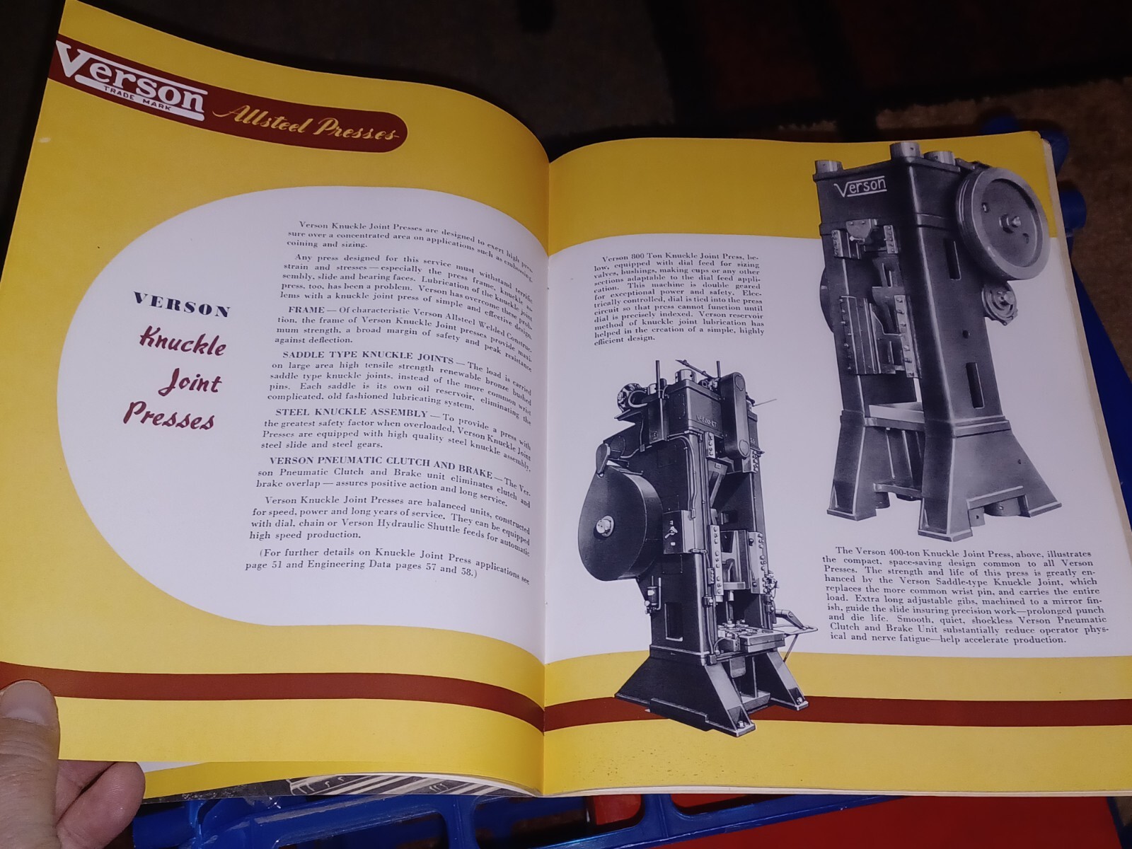 Verson allsteel Presses Company Forming Dies Brakes Punching Attachments CATALOG