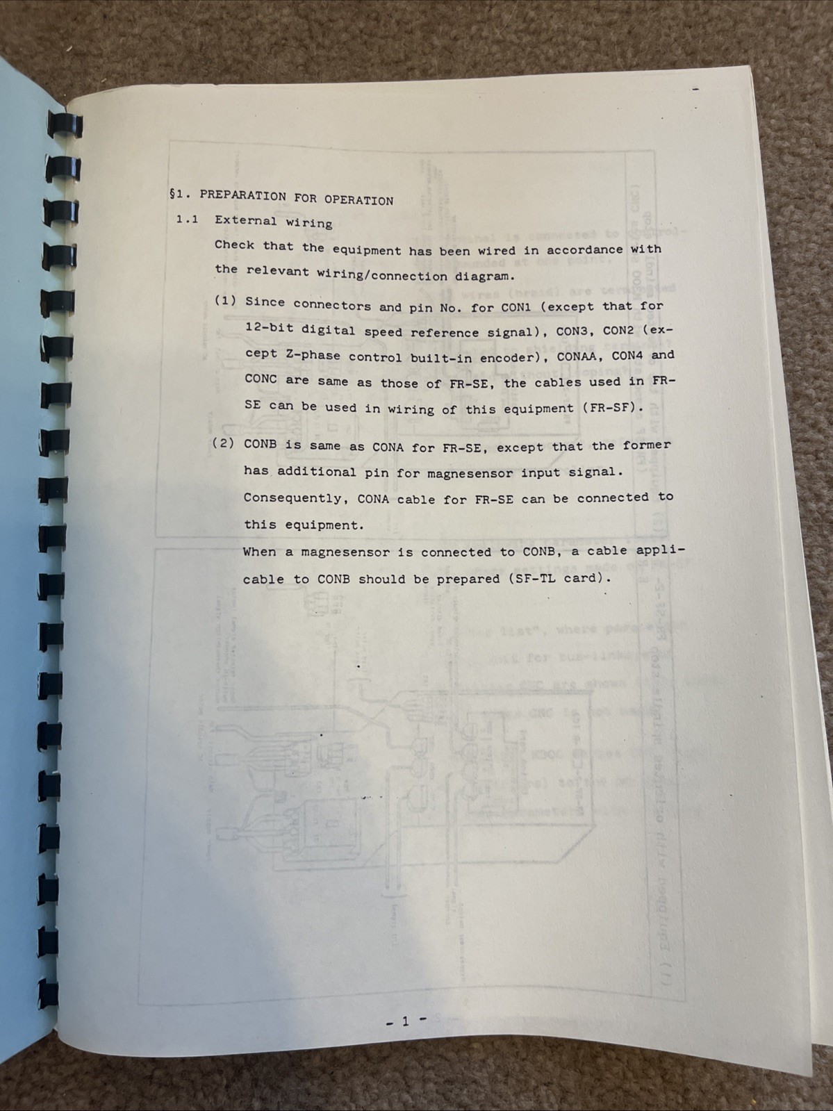 Mitsubishi AC Spindle Drive FREQROL-SF Adjustment Procedure Manual