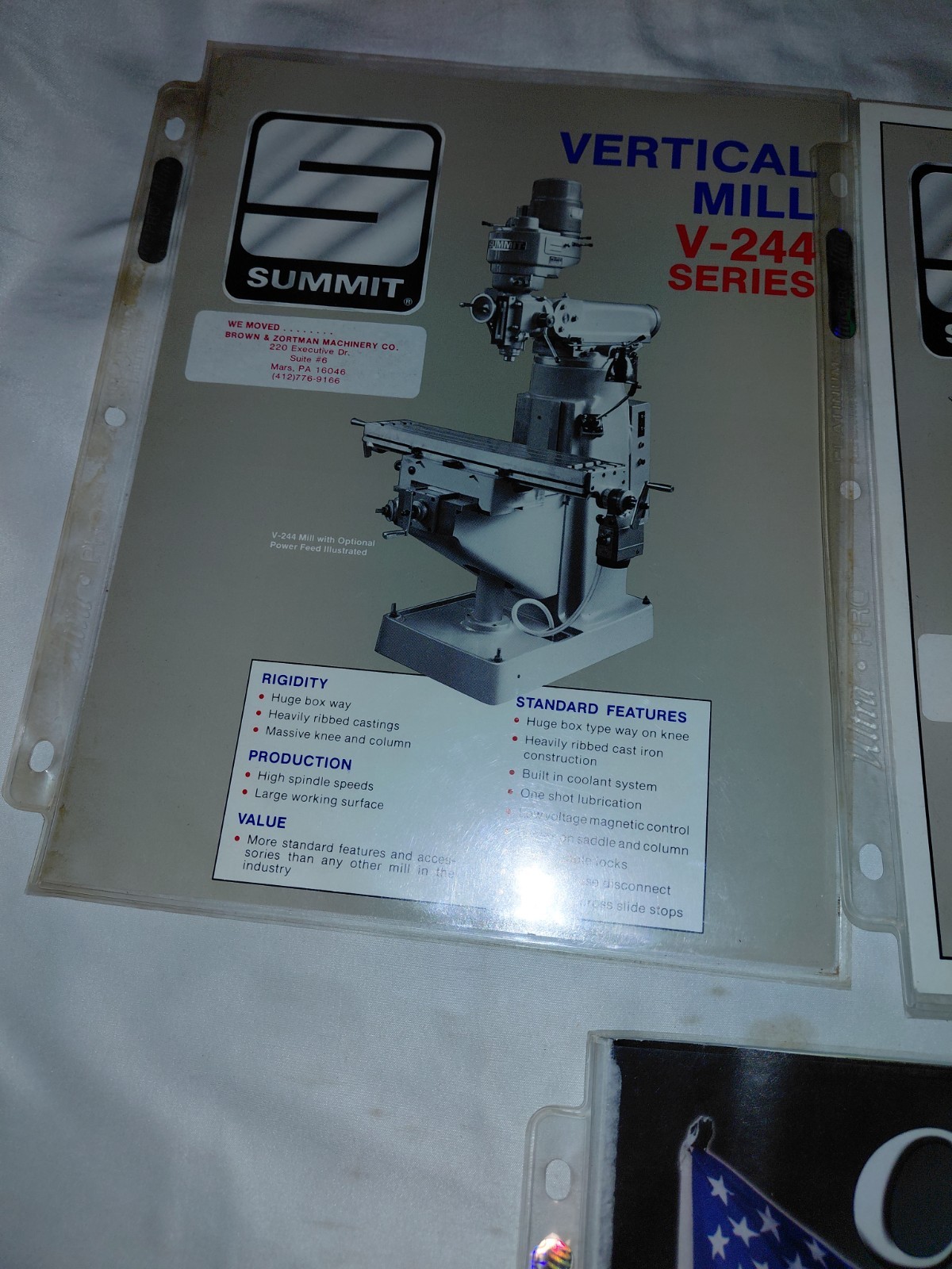 Lot Of 7 Various Machine Lathes And Machine Tool Brochures-CWT-MSC- Summit
