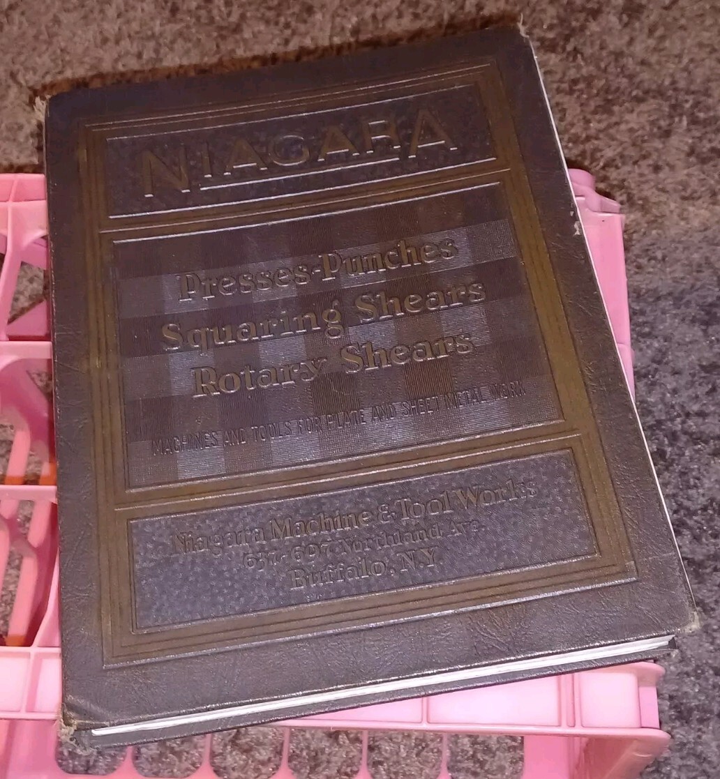 Niagara Machine & Tool Works Sales Catalog book PRESSES PUNCHES SHEARS Machinist