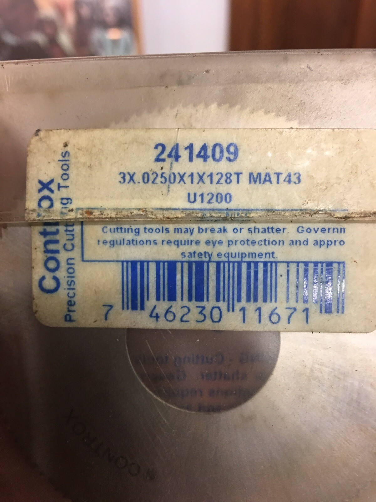 Controx 241409 3″ x .025″ x 1″ 128 Tooth Saw Blade Machine Cutting Part New J