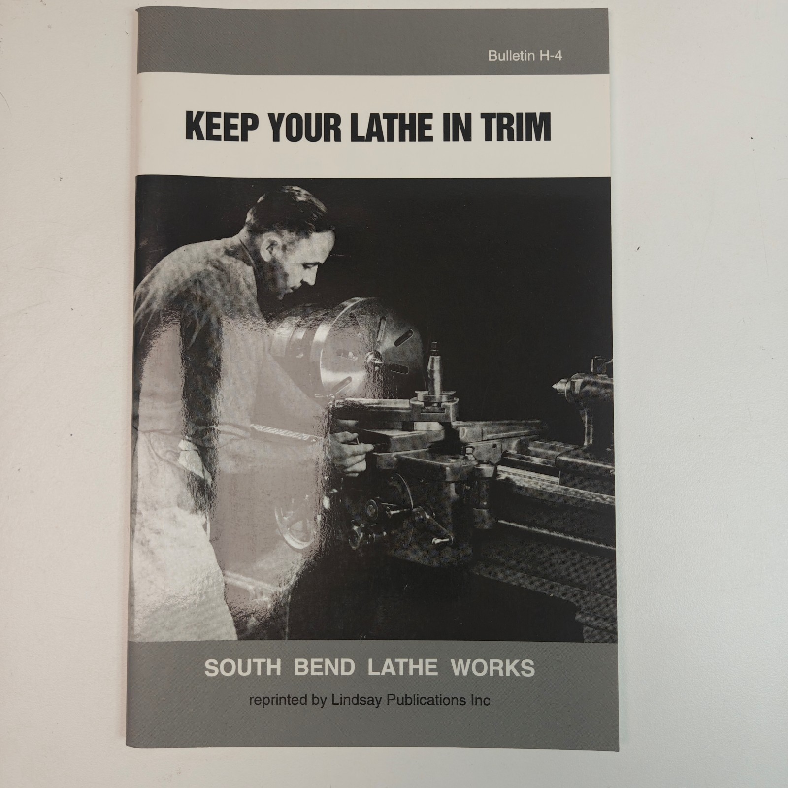 Lathe Manual Fits 1946 South Bend No. H-4 – Keep your Lathe in Trim Excellent!