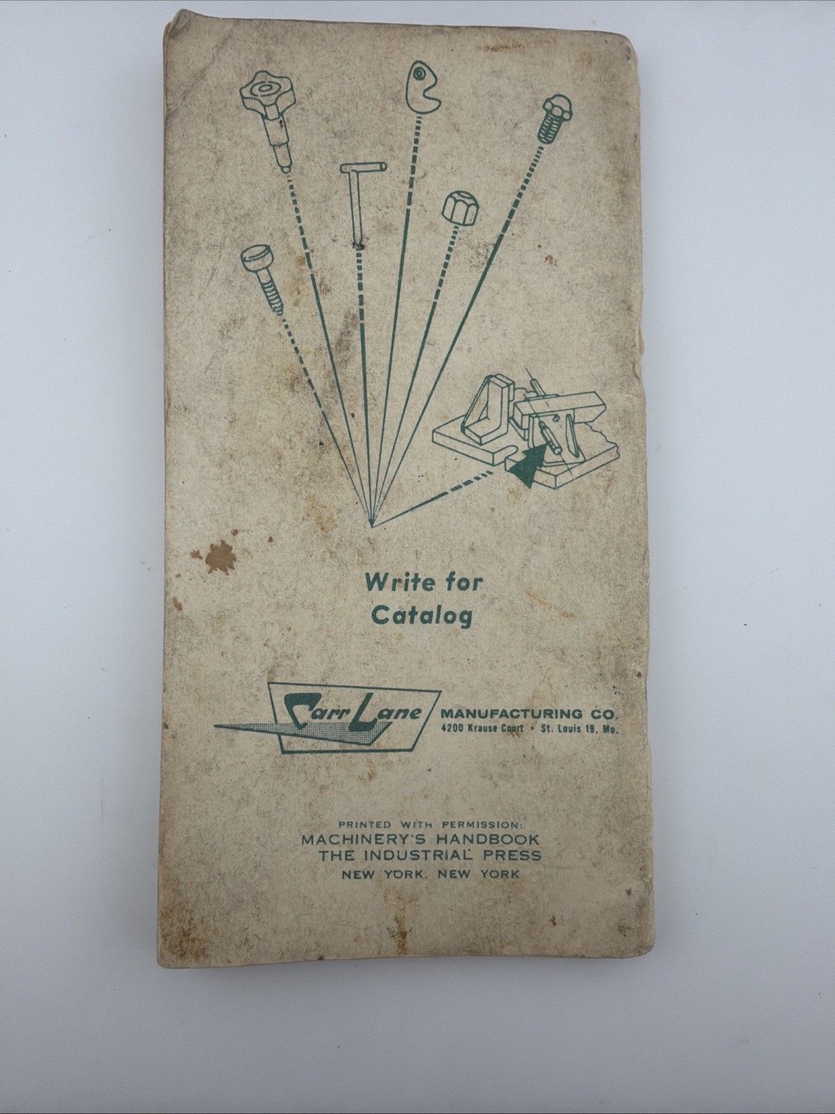 Carr Lane Handy Multipliers and Trigonometry Tables for Engineers 1961