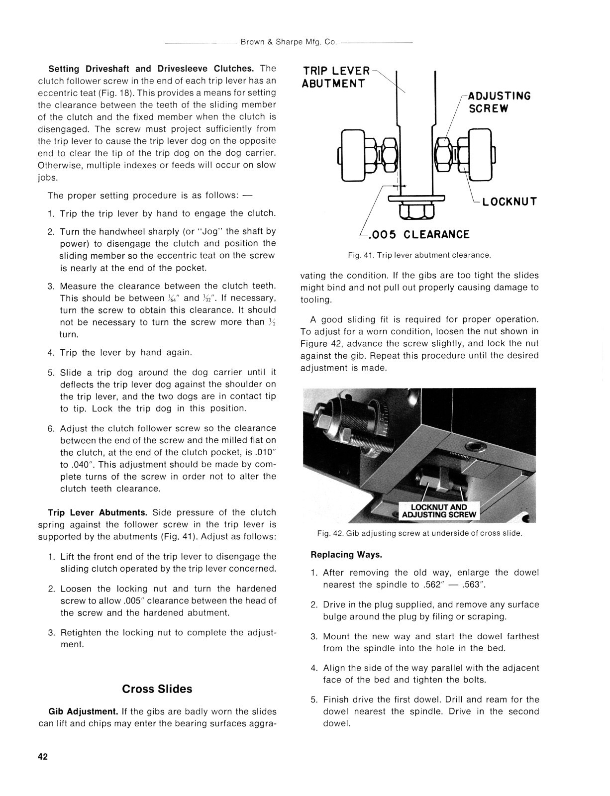 Brown & Sharpe #2 & #3 Ultramatic Screw Machine Op & Maint Manual pub 1974 #1511