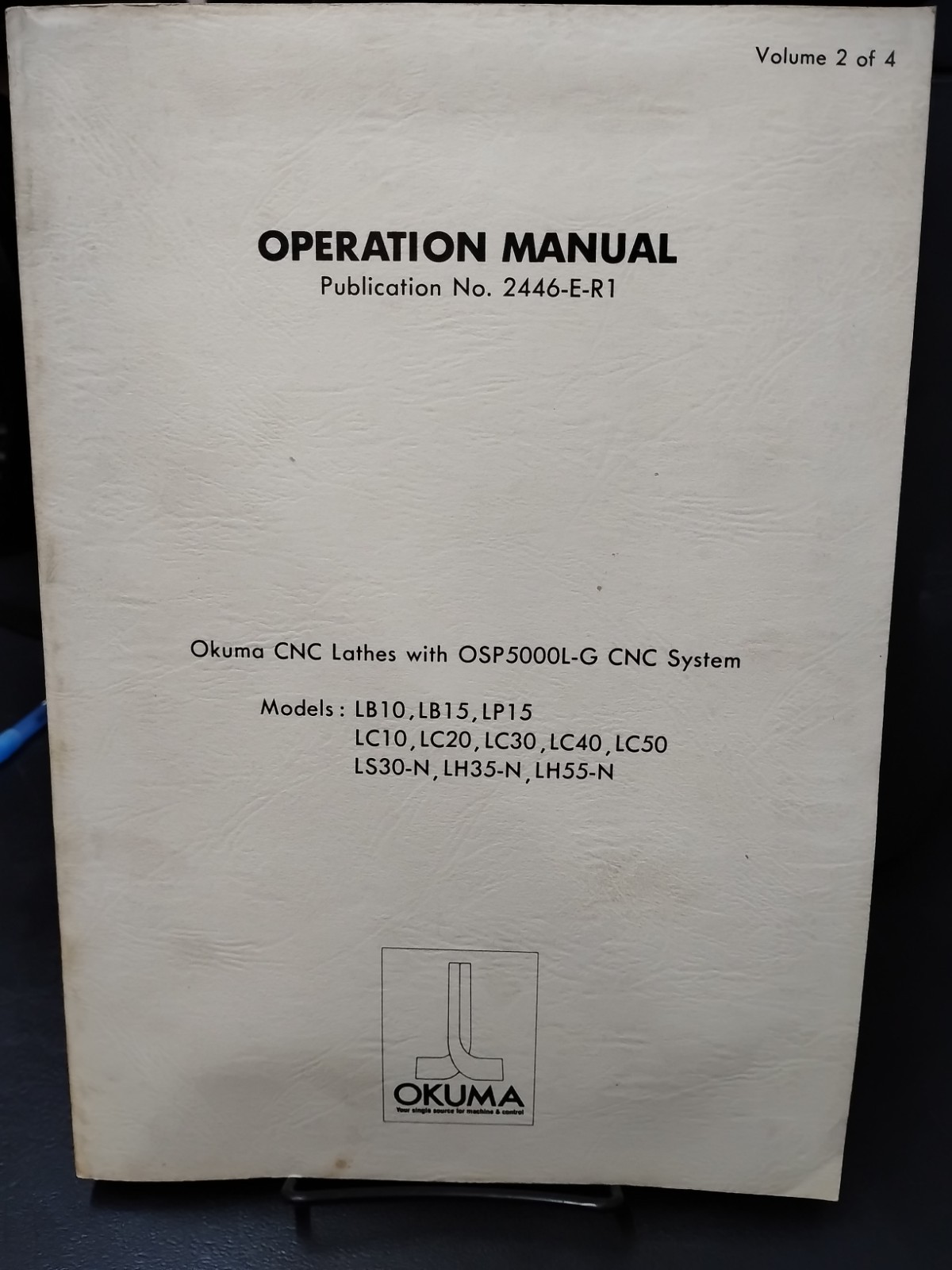 Operation Manual For Okuma Cnc Lathes With OSP5000L-G Cnc System