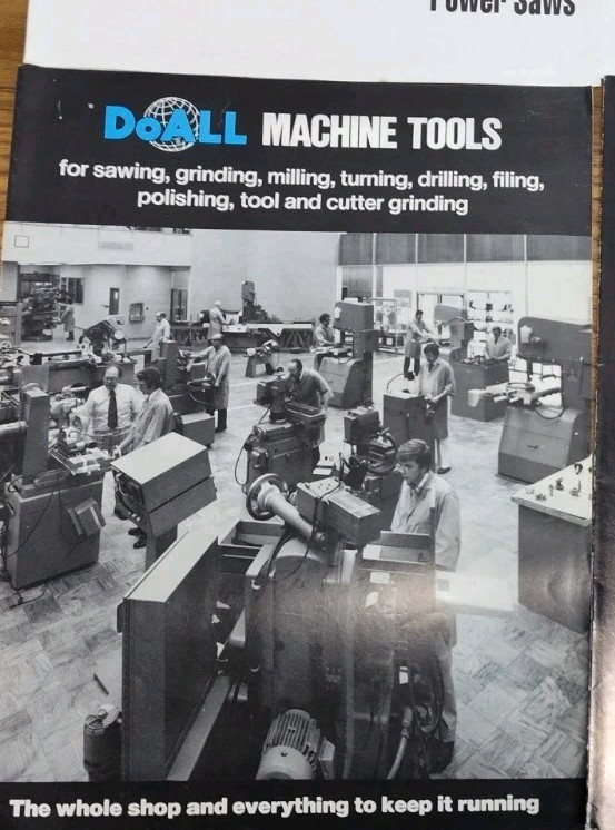 DoAll Machine Co Sales Brochure Lot Power Saws Tools Bulletins Catalog Vintage
