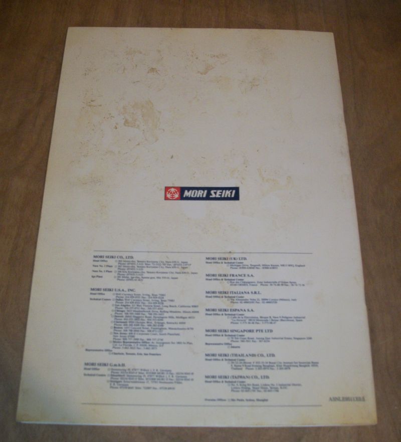 Mori Seiki Safety Guidelines CNC Lathe Operations SG-NL-C0E