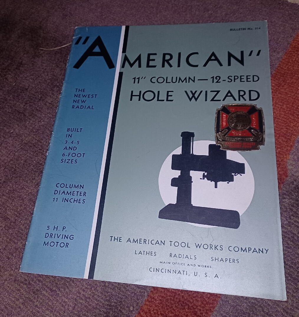 AMERICAN HOLE WIZARD Tool Works Company BULLETIN 314 Catalog Book Cincinnati Oh