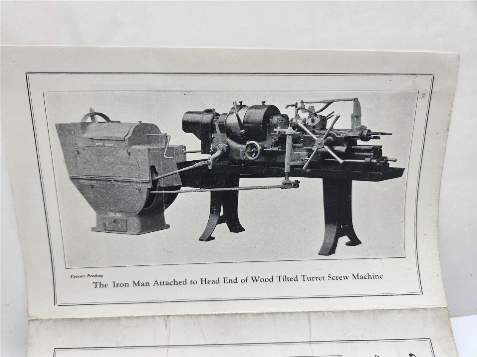 1930’s Pearson Scott Co. Iron Man Hand Screw Machine Advertising Brochure
