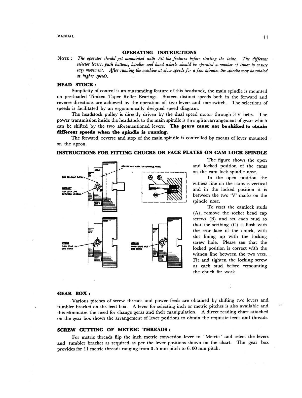 Enterprise Model L Lathe Operator & Parts List Manual #2103