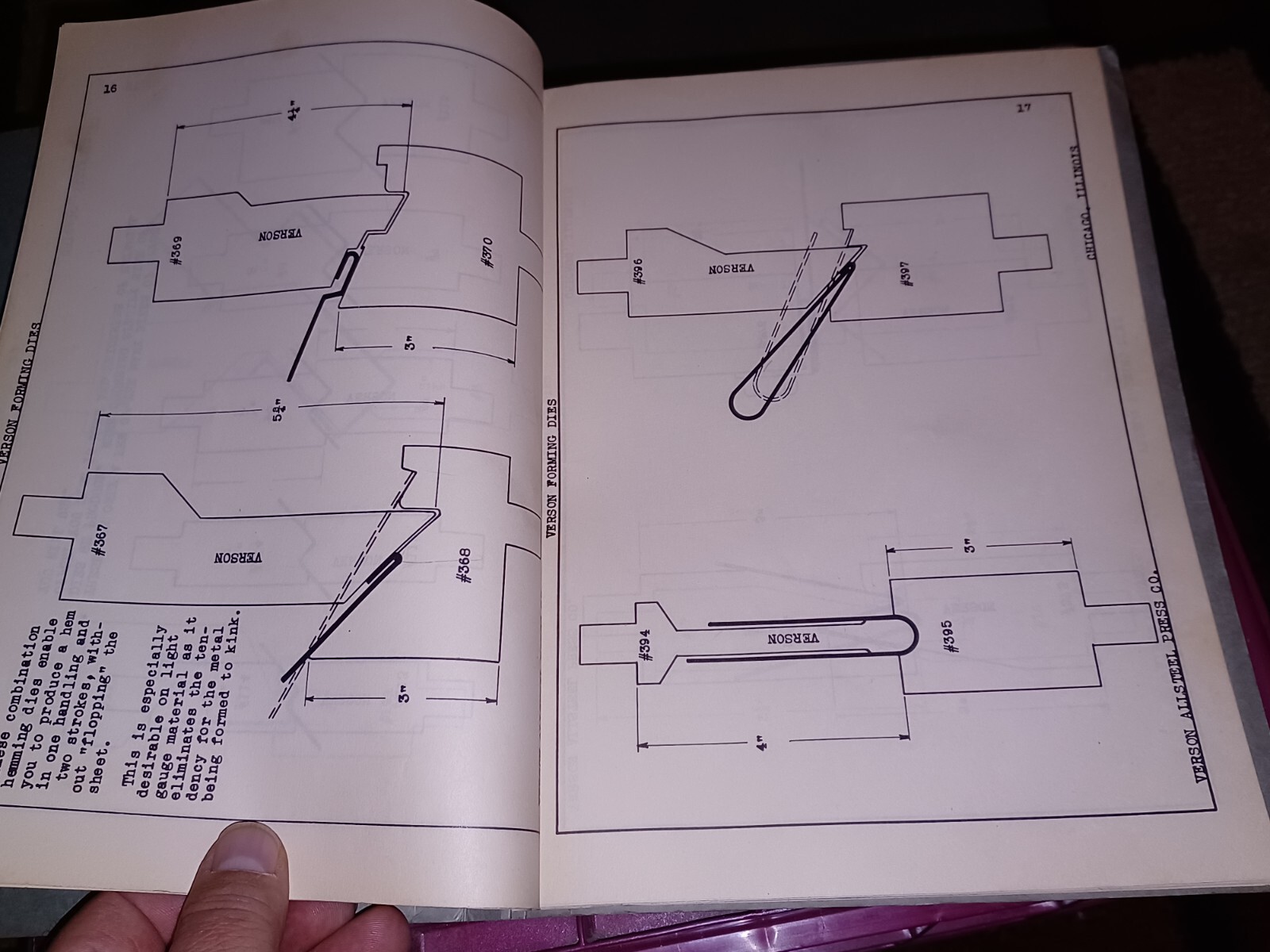 Verson allsteel Press Company Forming Dies Brakes Punching Attachments – CATALOG