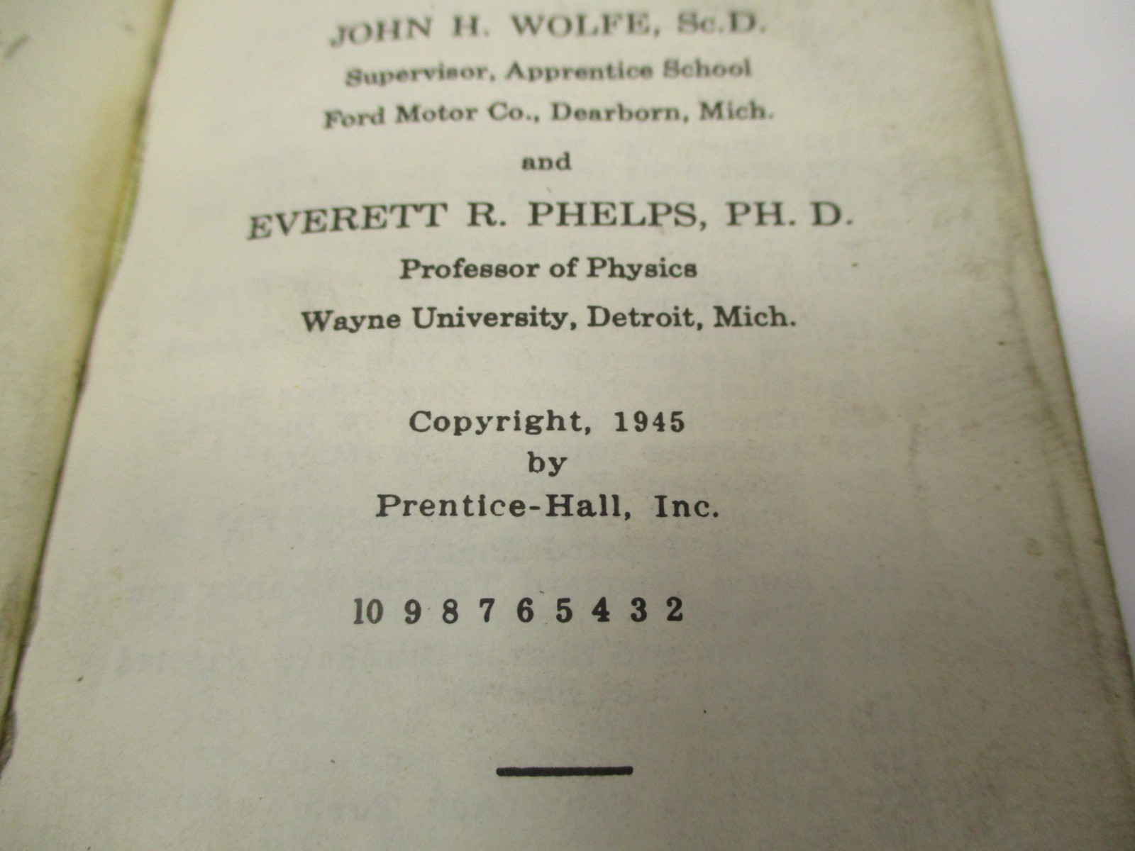 1945 Mechanics Vest Pocket Reference Book Wolfe & Phelps Machinist GC