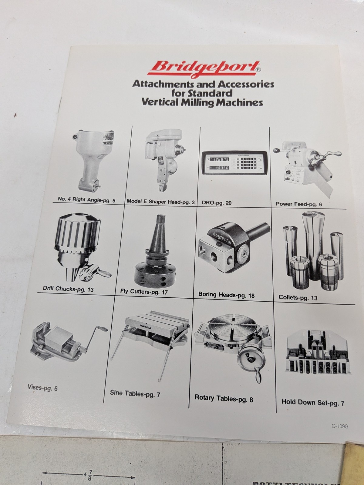 Heidenhain POS-E-TOUCH II manual w/ Bridgeport milling machine literature lot