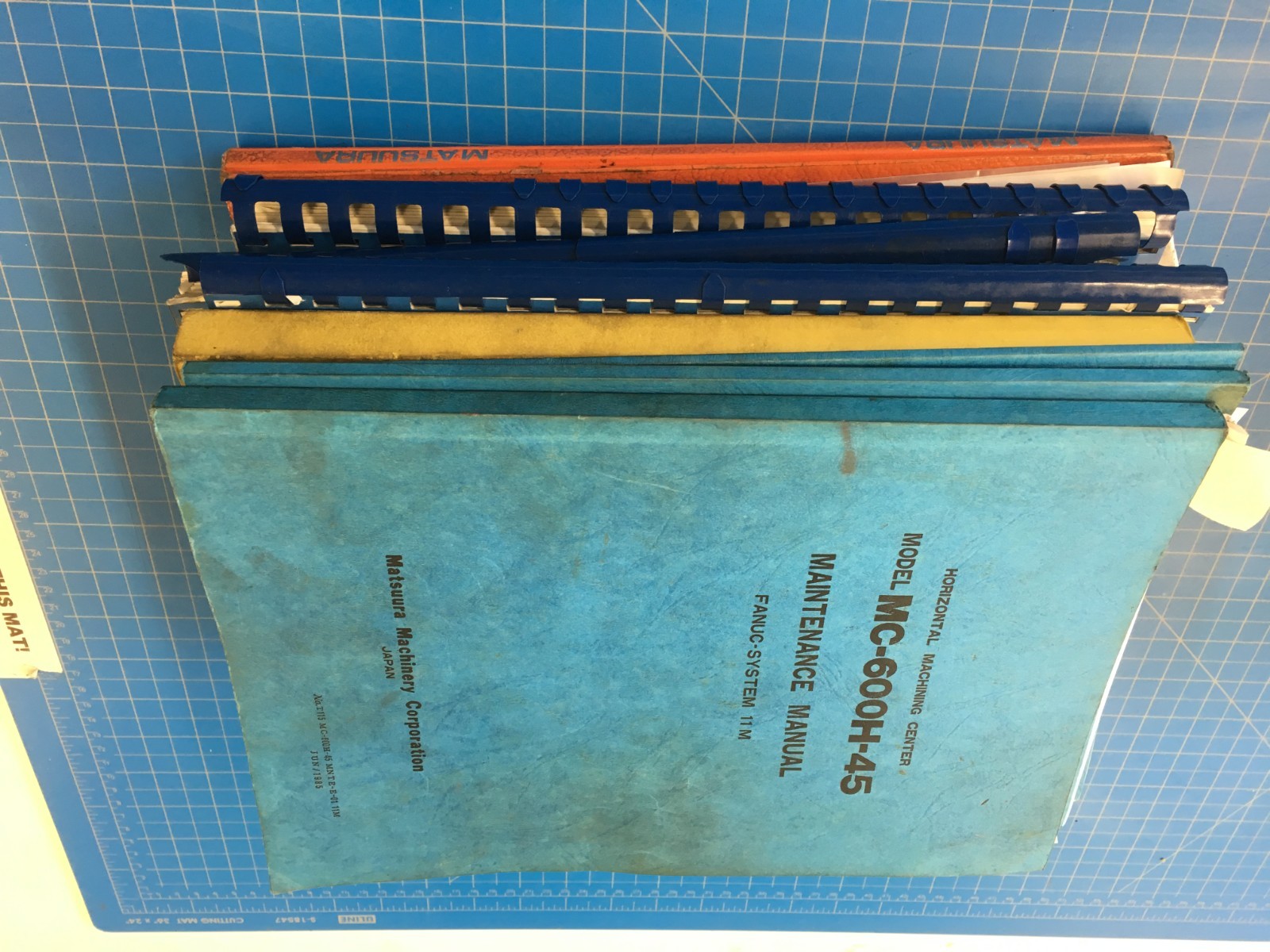 Matsuura Manuals Complete SETS! MC-600H-45, FANUC 11M, Incl. German versions