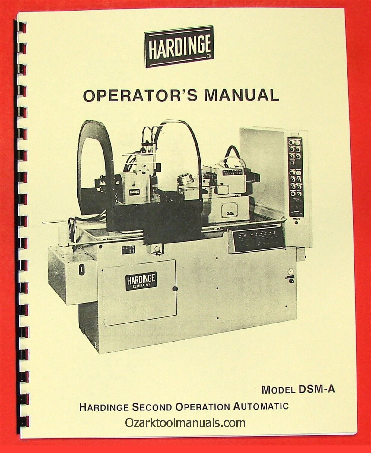 HARDINGE DSM-A Automatic Metal Lathe Owner Operator’s Manual 0333