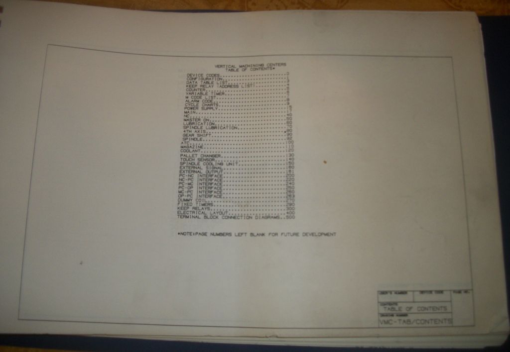 Toyoda Electrical Hardware and Software Drawings