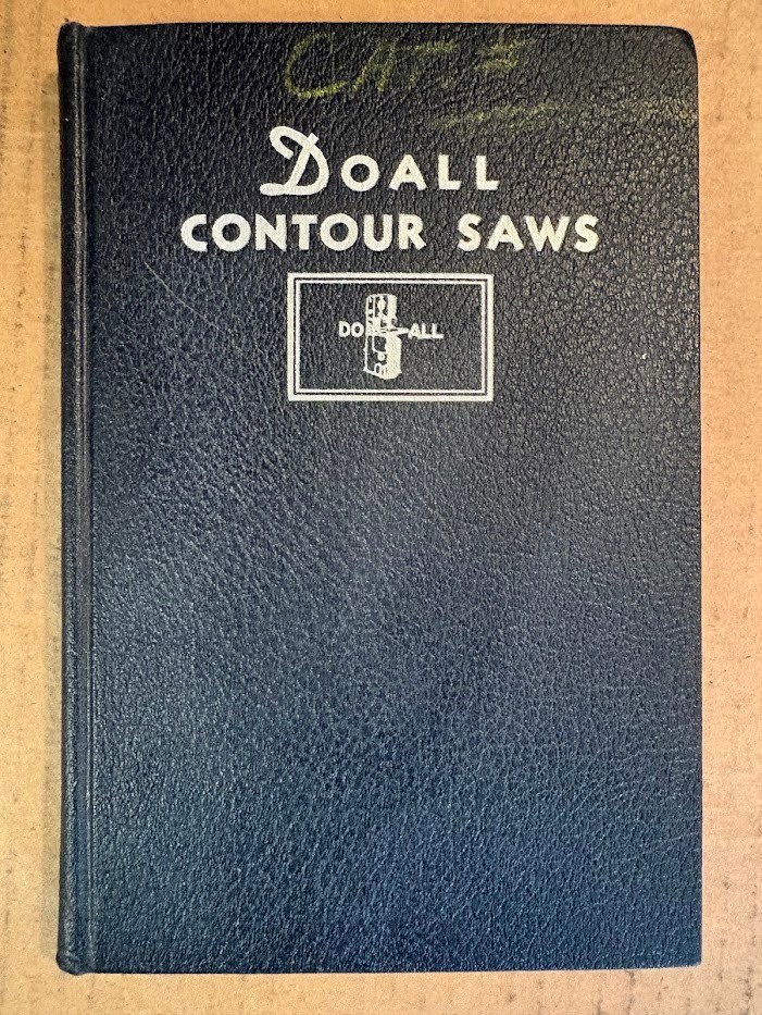 Vth Doall Service Co Manual c1943 10th Edition Contour Saws Catalog Machine Tool