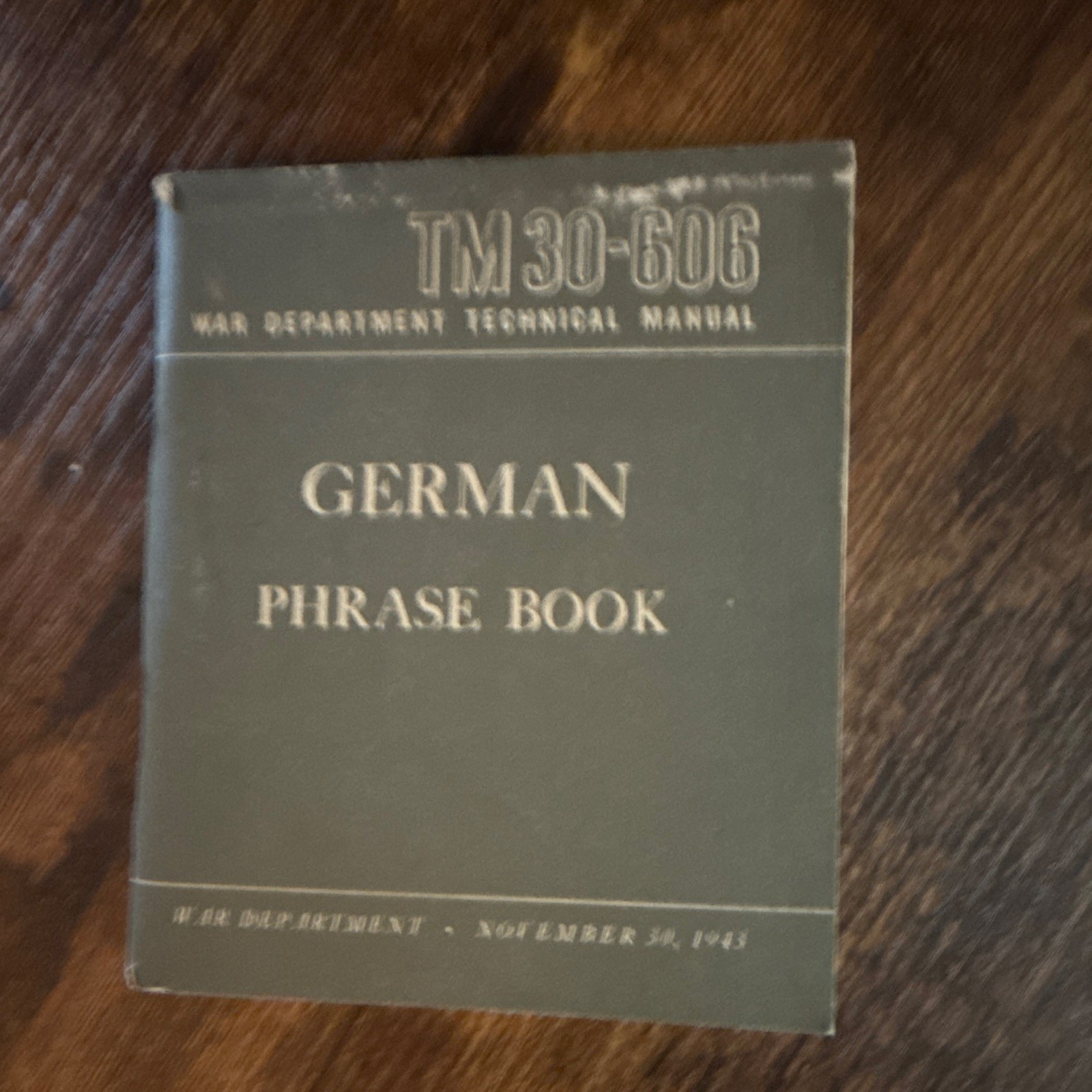 WWII War Department Language Guides from Lt. Commander Robert Hughes