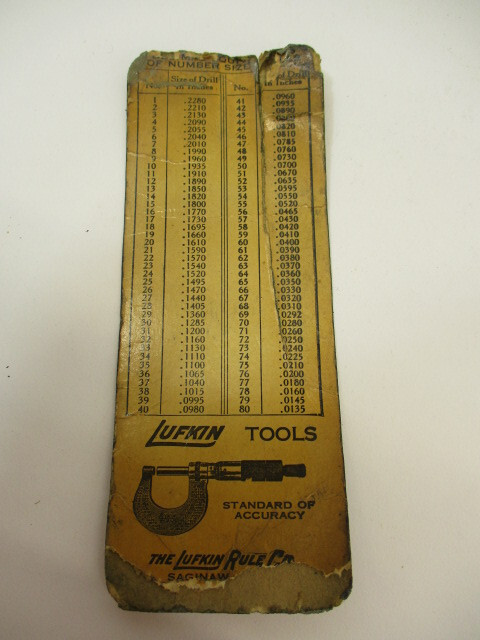 (4) Machinist Helps, SWANSON Speed Square Booklet, Starrett & Lufkin, Drill Gage