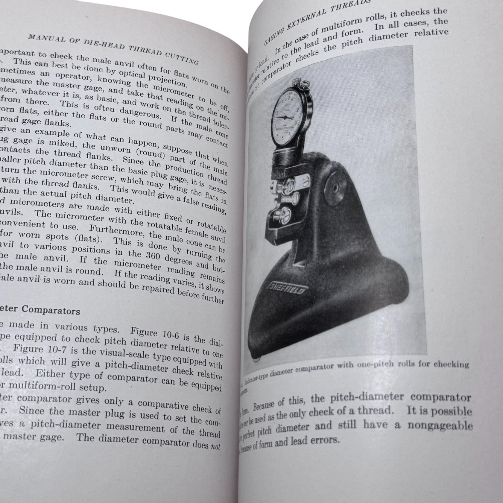 Manual of Die-Head Thread Cutting 1949 H.Schlarman, Tools, Machinery, Screw