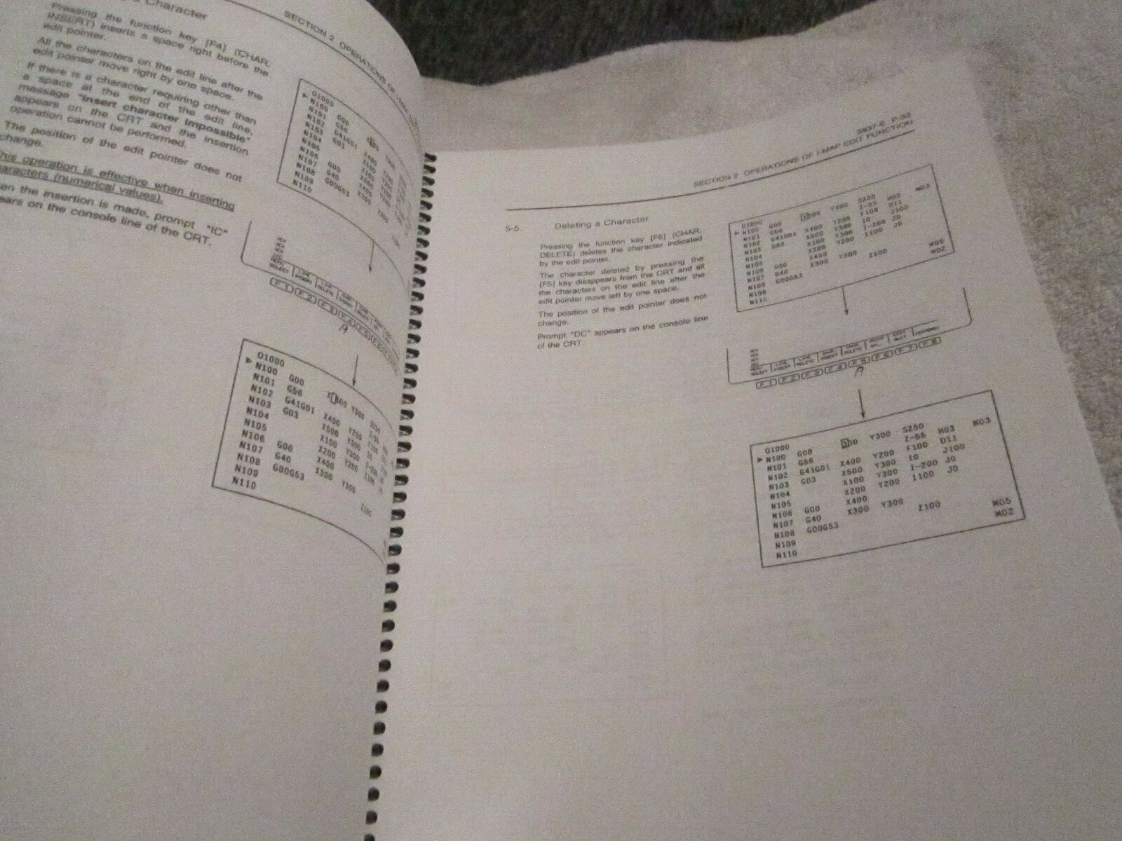 FACTORY Okuma OSP7000M Edit Function Machining Center Service Manual BOOK
