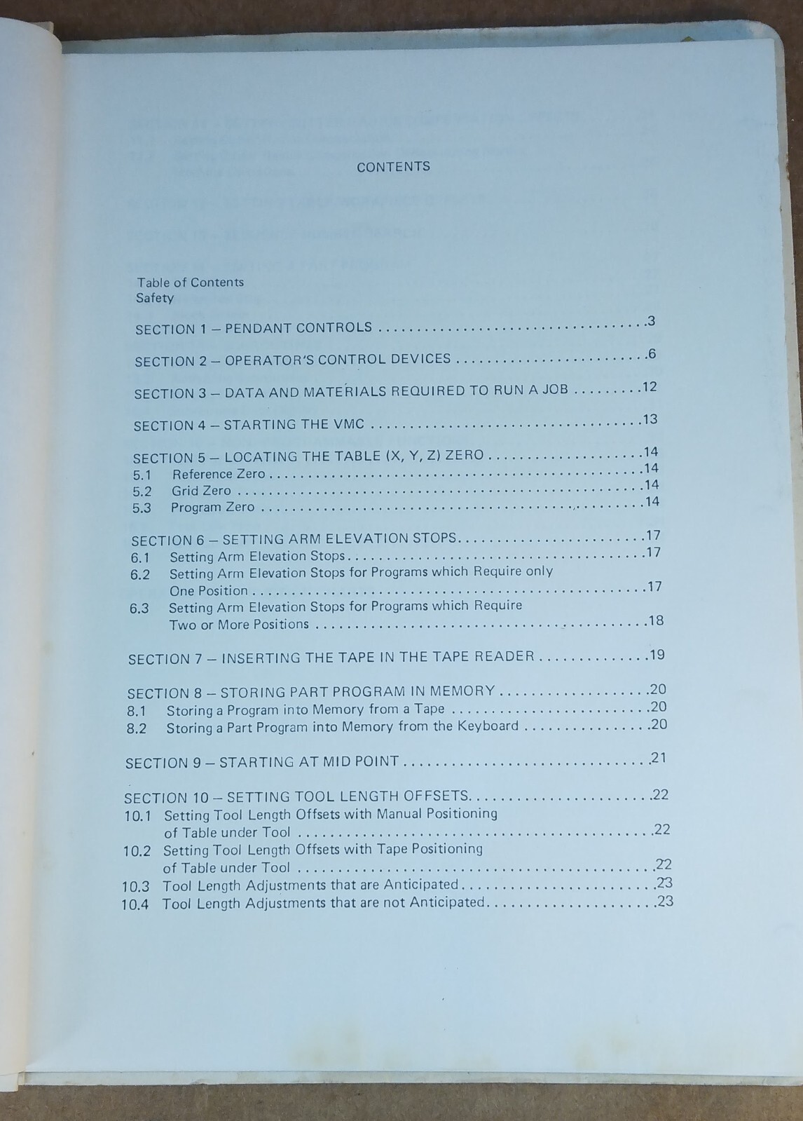 Monarch Machine Tool Operator Manual for VMC-75 & VMC-150 w/GE 1050MC Control