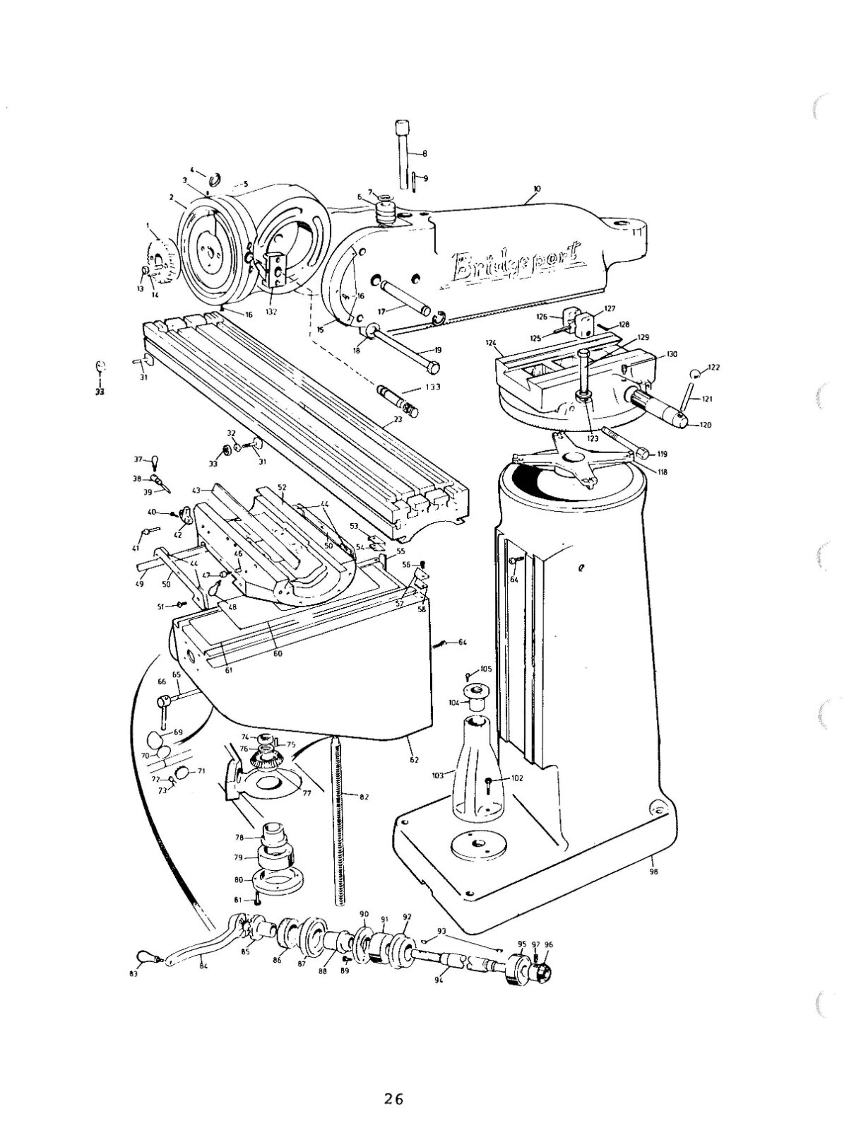 Operator & Maintenance Manual Fits Bridgeport Series 1 Milling Machines – Print