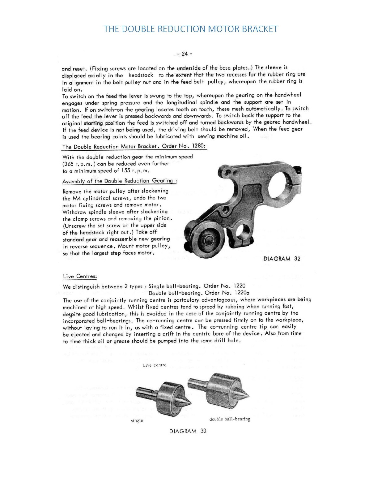 SL Model Miniature Machine Tool Operator Instruction Manual Fits Emco-Unimat 020