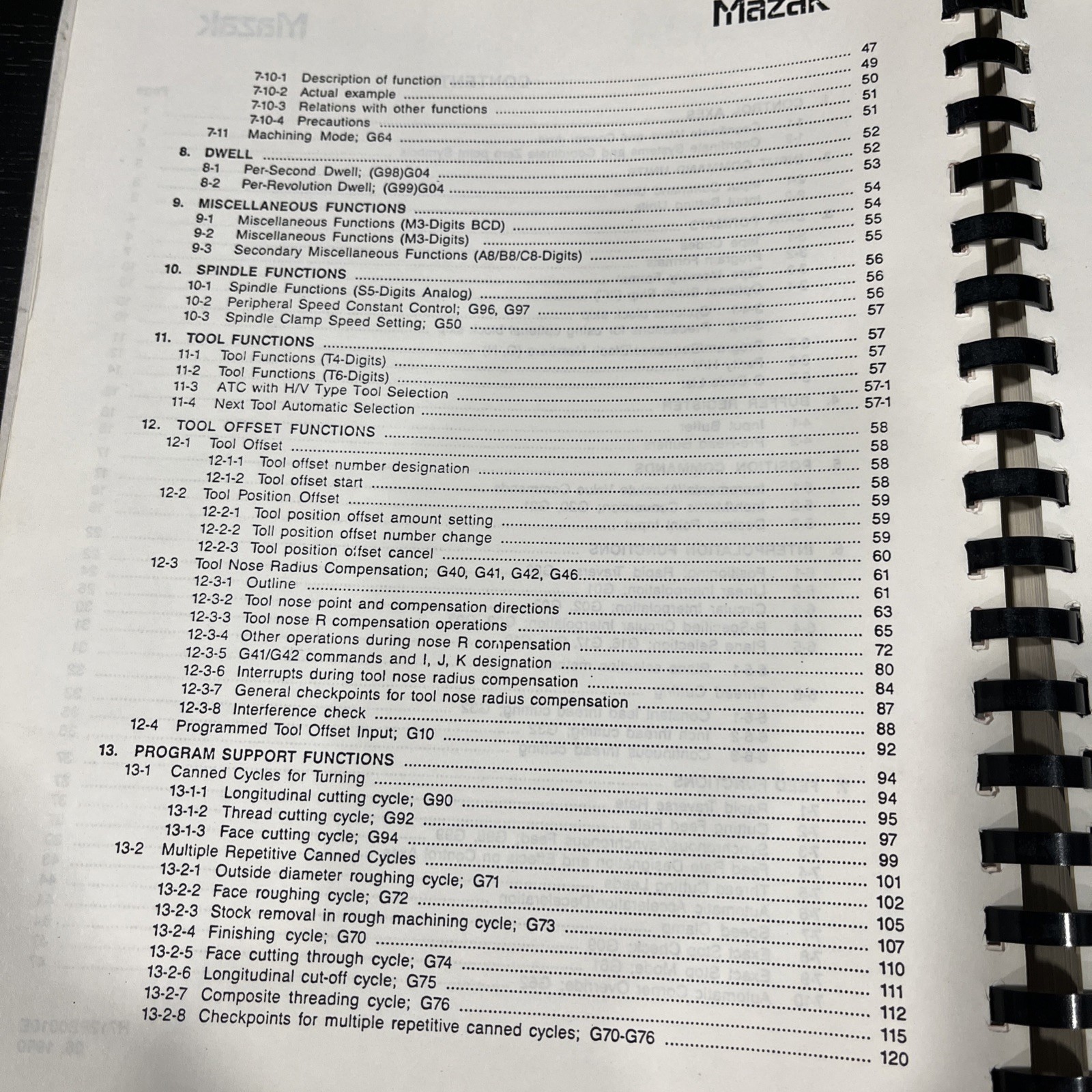 Mazatrol T-32 Programming Manual