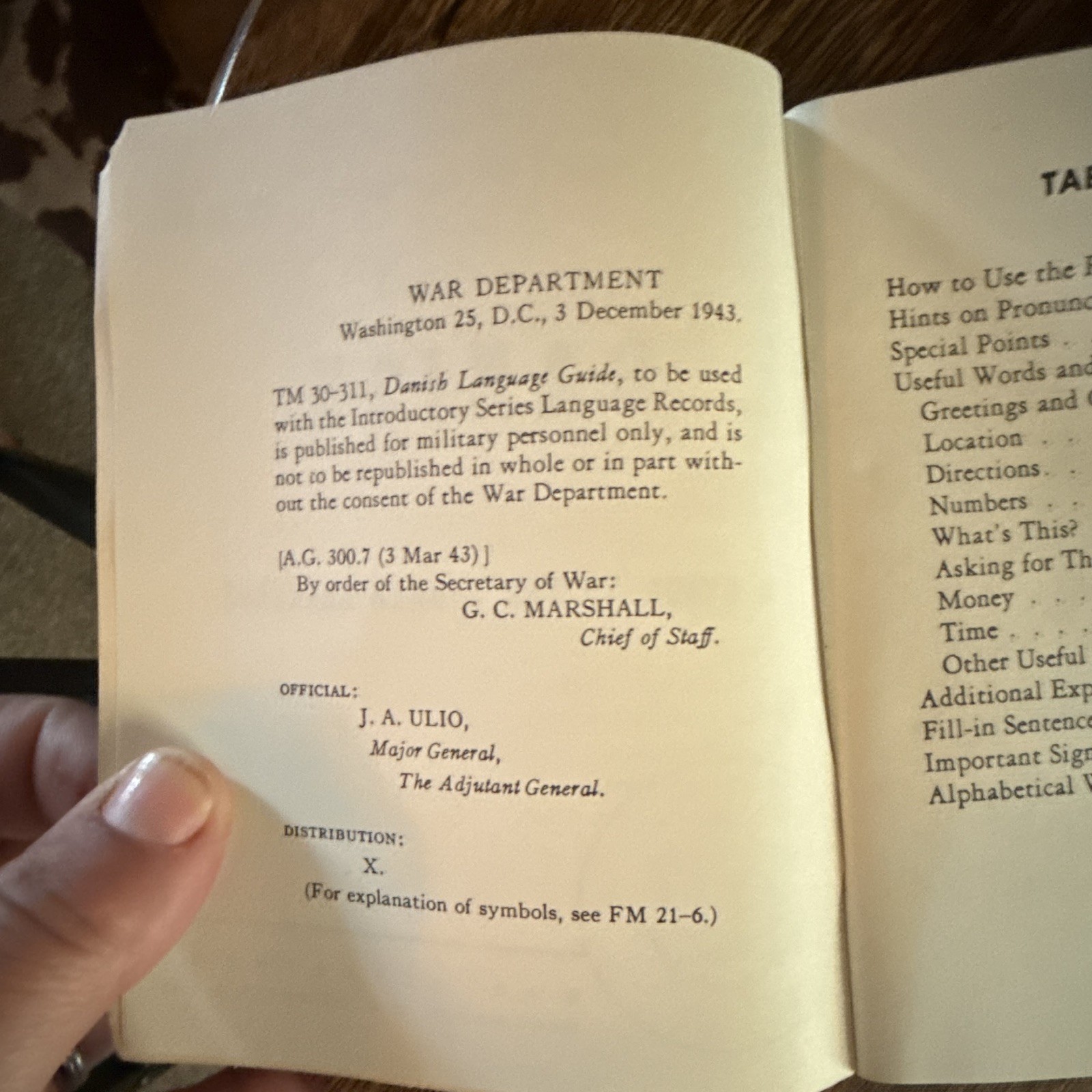 WWII War Department Language Guides from Lt. Commander Robert Hughes