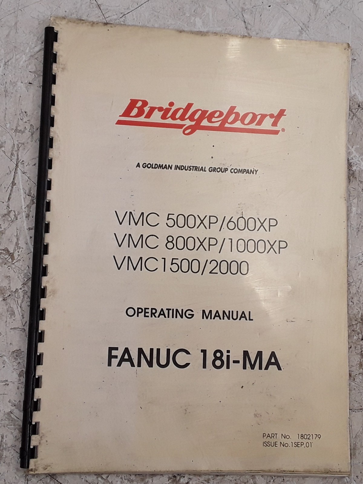 Bridgeport Operating Manual Fanuc 18i-MA