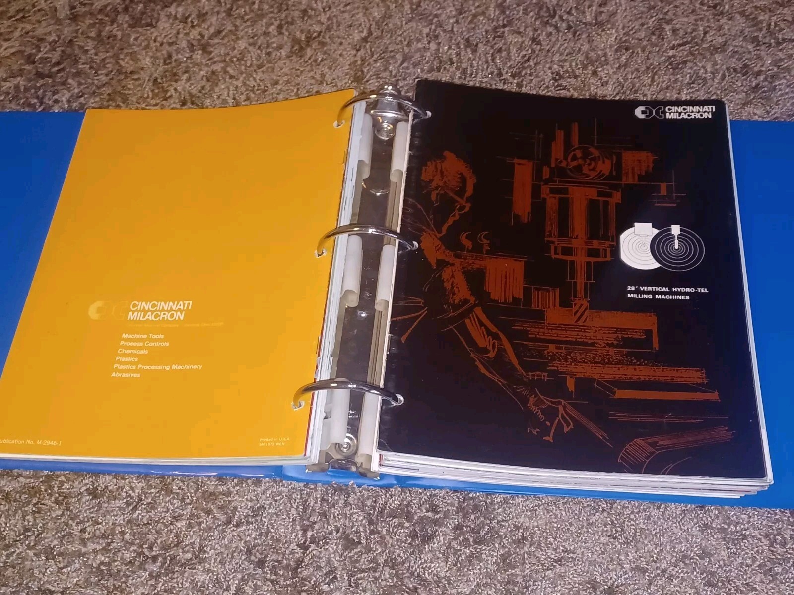 1975 CINCINNATI MILACRON MACHINE COMPANY salesman Tool Binder BOOK CATALOG LOT