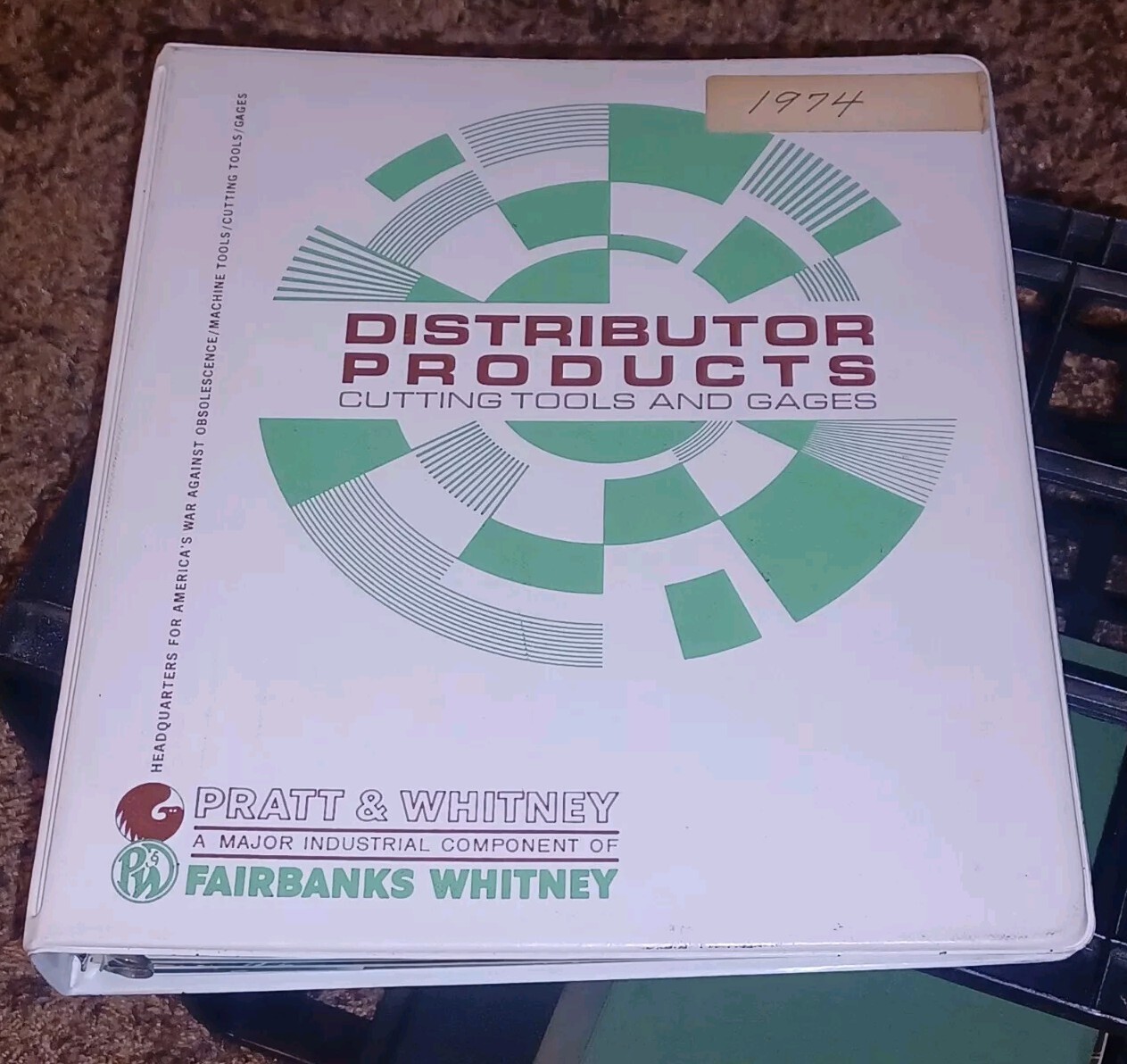 1974 Pratt & Whitney MACHINING TOOLS Catalog book LOT salesman 3 Ring Binder OLD