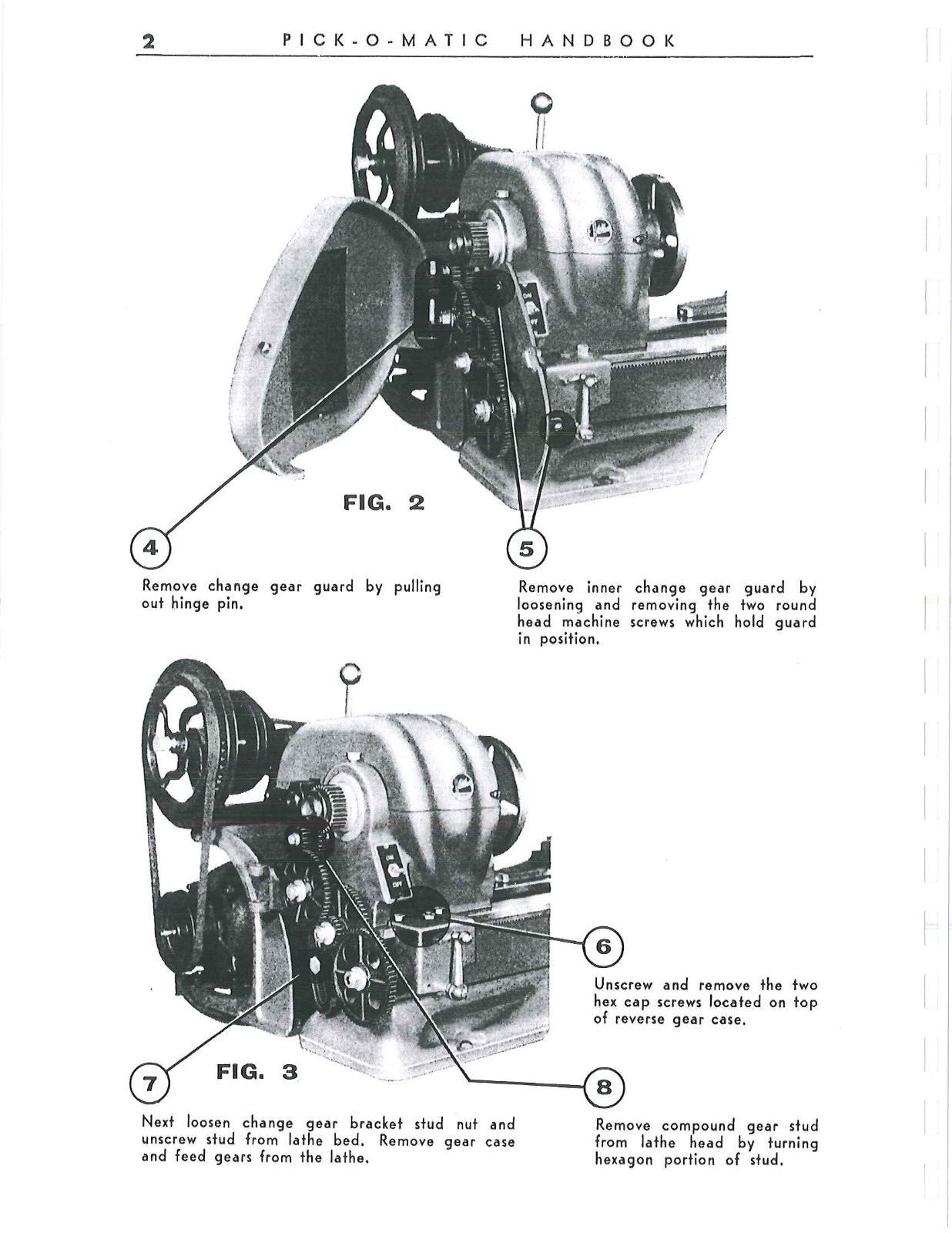 10in Metal Lathe & Threading Charts Operator Inst Manual Fits Atlas Pick-O-Matic