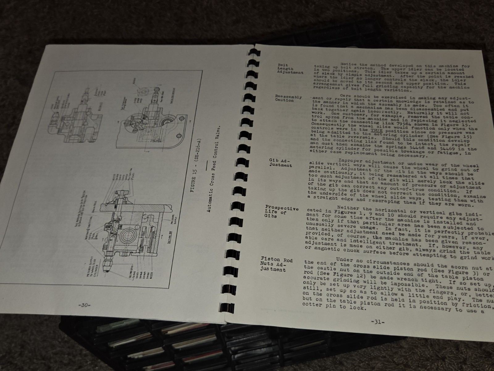 NORTON INSTRUCTION OPERATOR PART MANUAL Hydra SURFACE GRINDER 10″ Warner Swasey