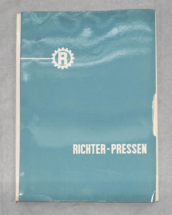 Richter Presses Pels Advertising Brochure Industrial Metal Working Machinery Vtg
