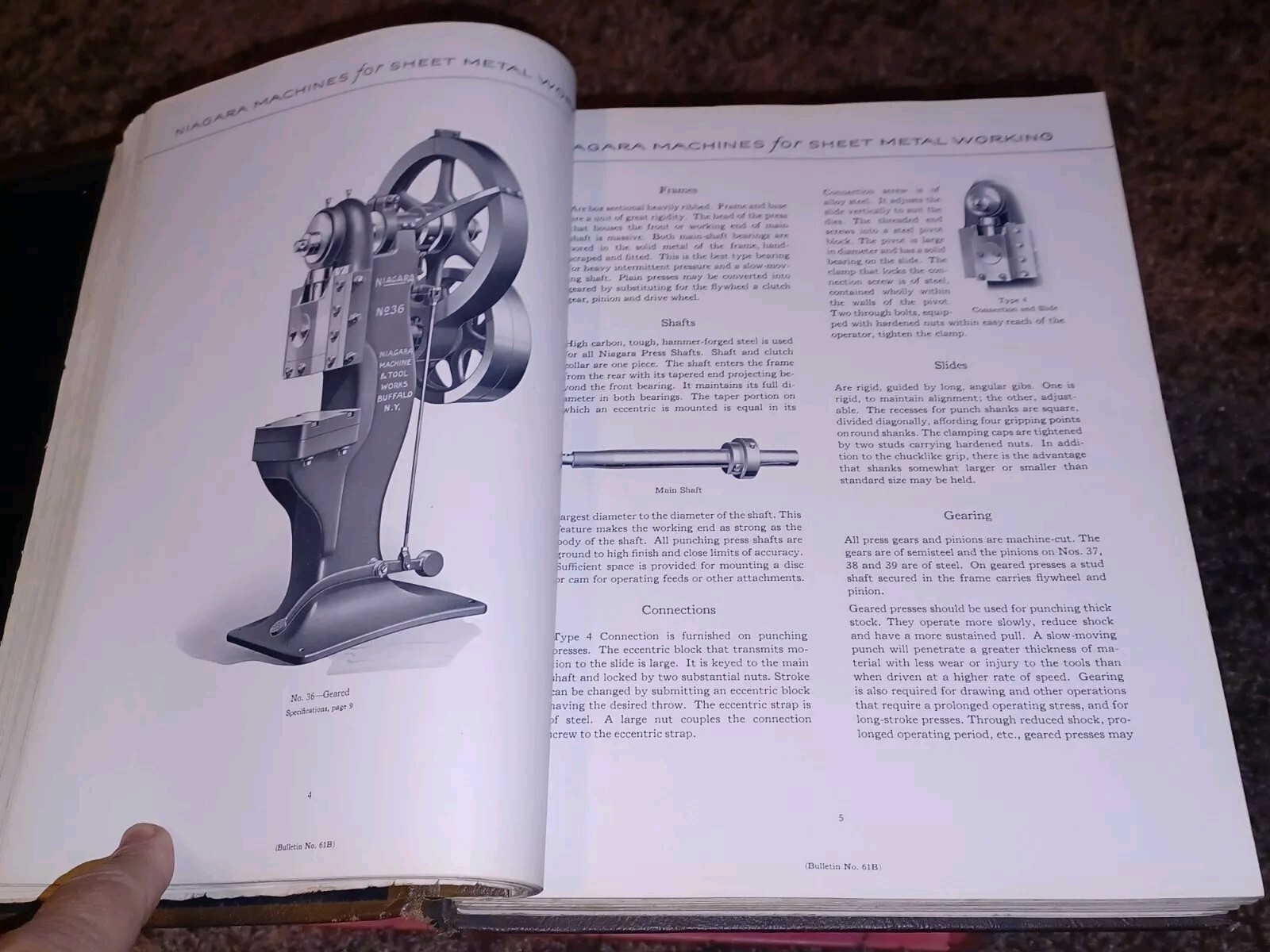 Niagara Machine & Tool Works Sales Catalog book PRESSES PUNCHES SHEARS Machinist