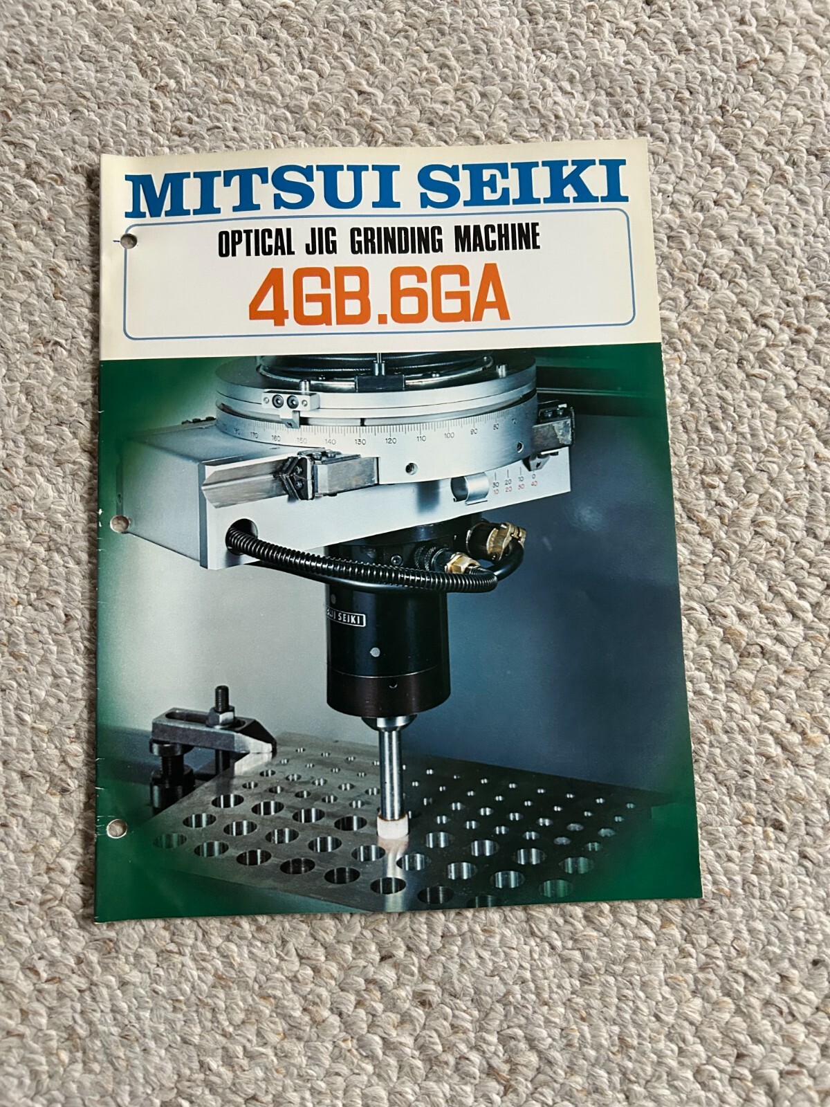 MITSUI SEIKI 4GB / 6GA JIG GRINDING MACHINE SALES CATALOG