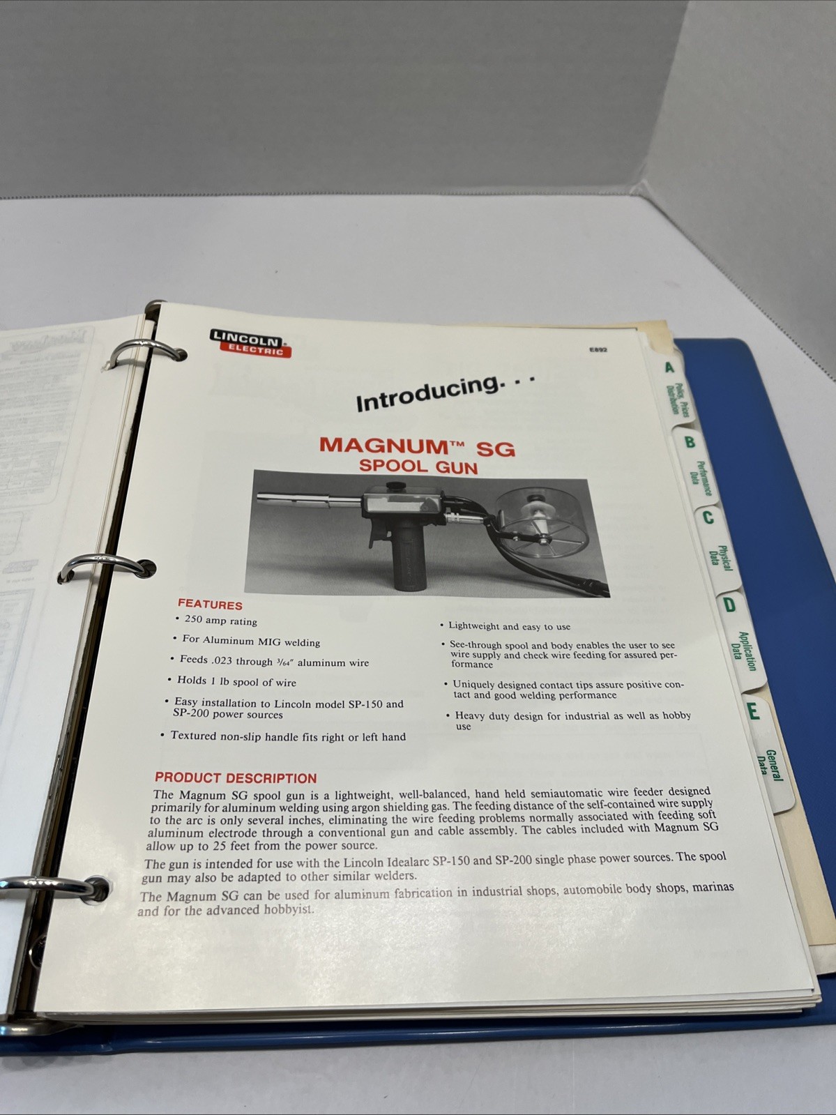 Vintage Lincoln Electric Welder’s & Motor- Product Brochures & Data Information