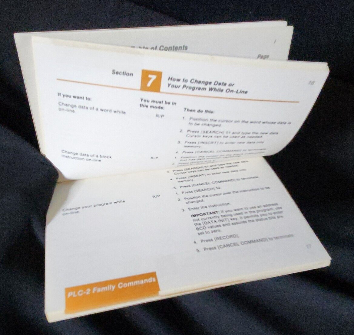 Allen-Bradley 1770-T3 Command Summary Industrial Terminal System MANUAL ONLY