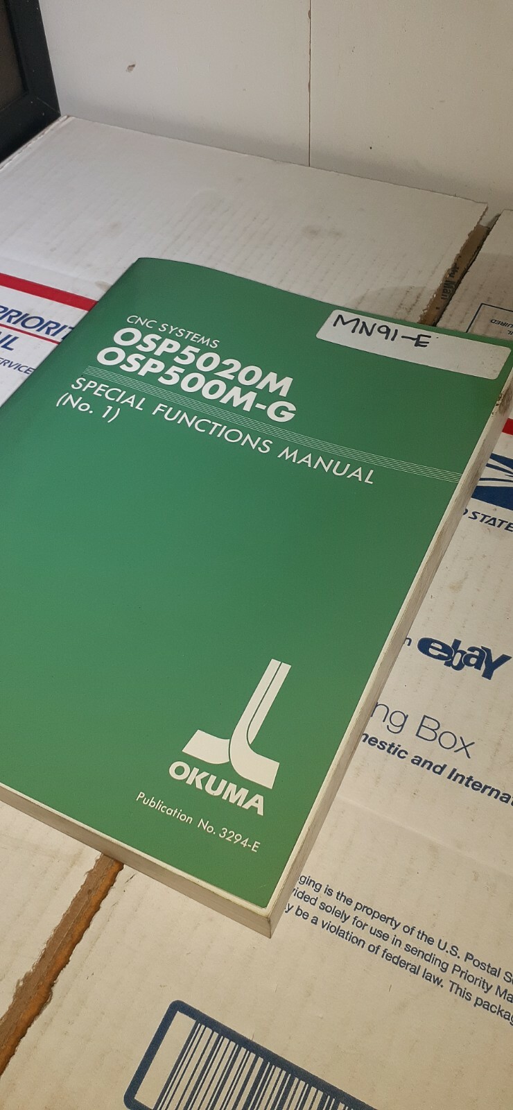 OKUMA OSP5020M OSP500M-G SPECIAL FUNCTIONS MANUAL (No. 1) 3294-E FastShipping