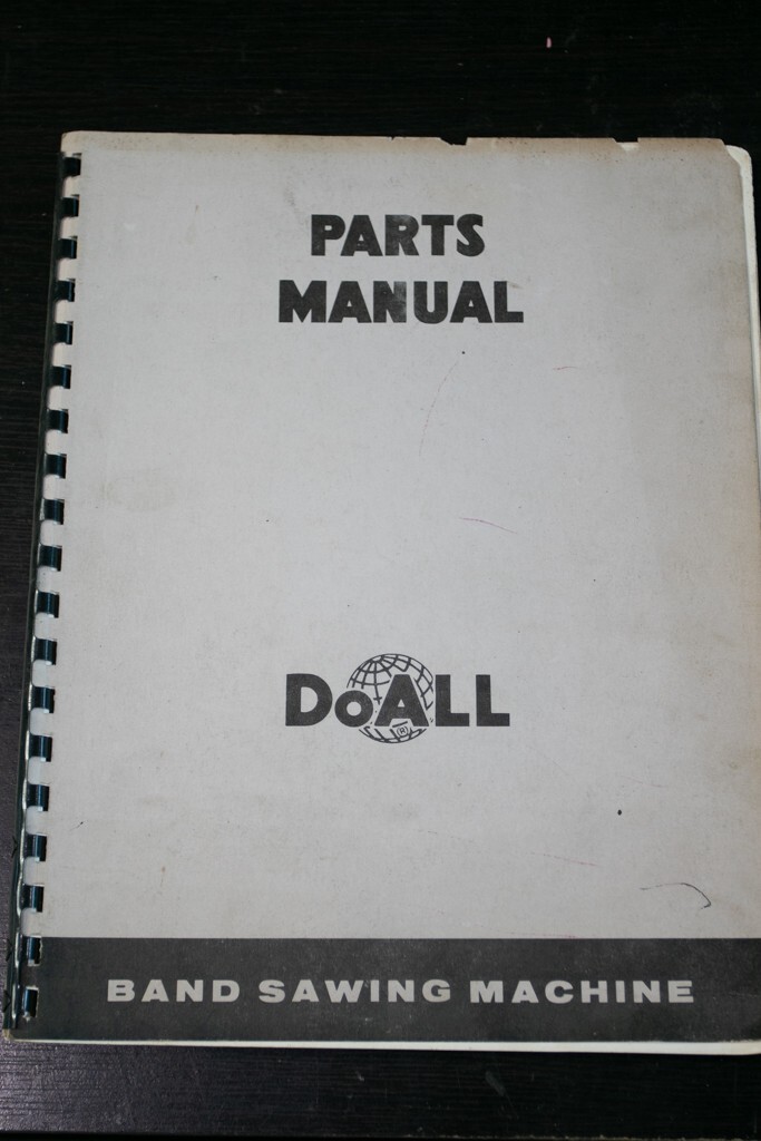Doall 2612-1 Band Saw Parts Manual 1974 Pages 68