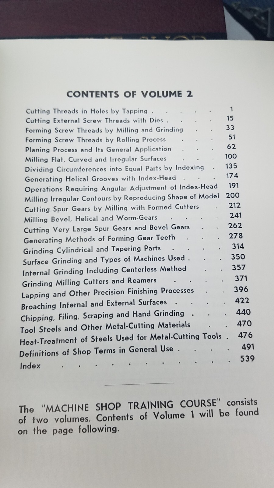 Machine Shop Training Course (Volume 1 & 2) by Franklin D. Jones, 4th Edition