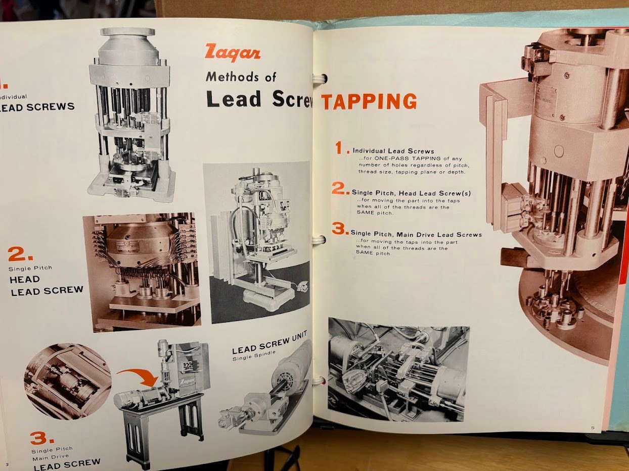 Vtg Zagar Inc Machine Tool Catalog 1966 Brochure Lot Drilling Tapping Jig Collet